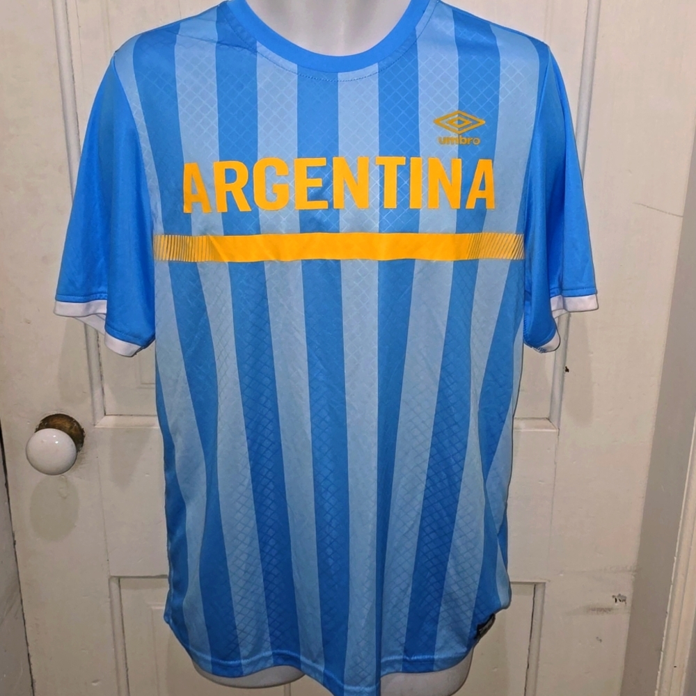 Umbro ARGENTINA Soccer Jersey Futbol Shirt Adult Large